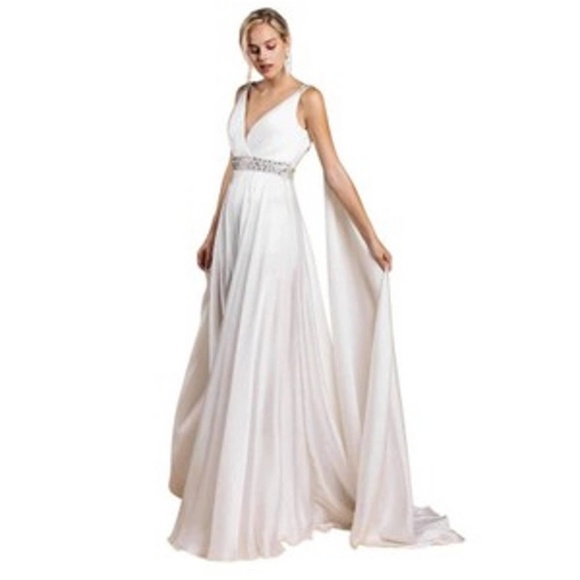 ANDREA AND LEO  Beutiful dress A-line Caped - Picture 1 of 5